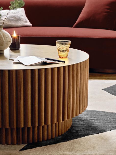 25 Stylish Coffee Tables We Love | sheerluxe.com Barrel Coffee Table, Soho Home, Stylish Coffee Table, Unique Coffee Table, Living Room And Dining Room, Side Coffee Table, Cool Coffee Tables, Soho House, Coffee Table Design