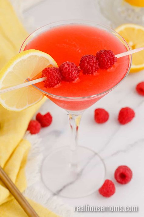 Cheesecake Factory Raspberry Lemon Drop Martini, Raspberry Lemon Drop Martini Recipe, Raspberry Lemon Drop Martini, Lemondrop Martini, Raspberry Lemon Drop, Lemon Martini, Football Foods, Greek Marinated Chicken, Lemonade Slushies