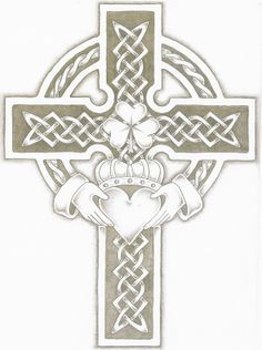 Catholic VBS on Pinterest Claddagh Tattoo, Tattoo Son, Irish Cross, Celtic Cross Tattoos, Irish Tattoos, Celtic Tattoo, Cross Tattoo Designs, Tattoos Skull, Celtic Patterns