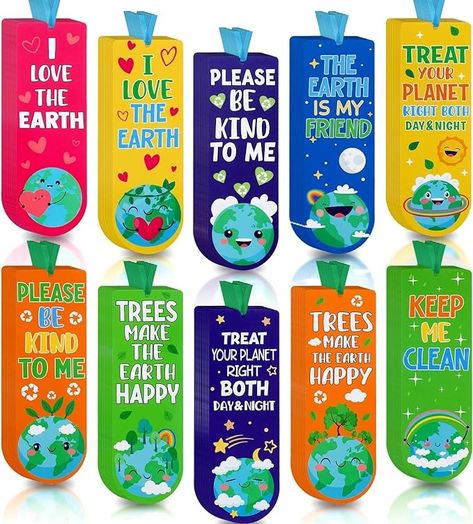 Amazon.com: Cholemy 200 Pcs Earth Day Bookmarks Bulk for Kids Environmental Book Markers with Ribbon Green Paper Bookmarks Earth Day Educational Supplies for Classroom School Home Gift Teacher Students : Office Products Earth Day Bookmarks, Quilled Tree, Class Themes, School Suplies, Book Marker, Bookmark Ideas, Class Theme, School Craft, Paper Bookmarks