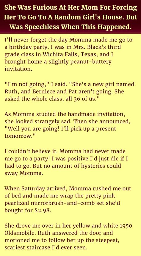 A Young Girl Has Best Response For Her Mother Who is Forcing Her To Go Out - Funny Jokes and Story | Humors - Funny Jokes and Story | Humors Funny Stories Laughing So Hard, Funny True Stories, Couples Jokes, Joke Stories, Handmade Invitations, Wife Jokes, Funny Story, Facebook Humor, Husband Humor