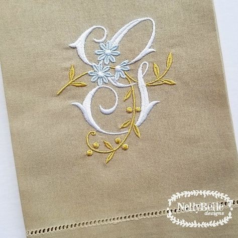 NellyBelle Designs Custom Monogram, Monogram, Embroidery, Design