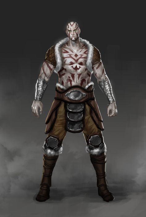 ArtStation - Ohreinn, the Goliath Barbarian, Hans Lim Goliath Fighter, Goliath Barbarian, Barbarian Dnd, Celtic Warrior, Fantasy Races, Dungeons And Dragons Characters, Dnd Art, Fantasy Warrior, Arte Fantasy