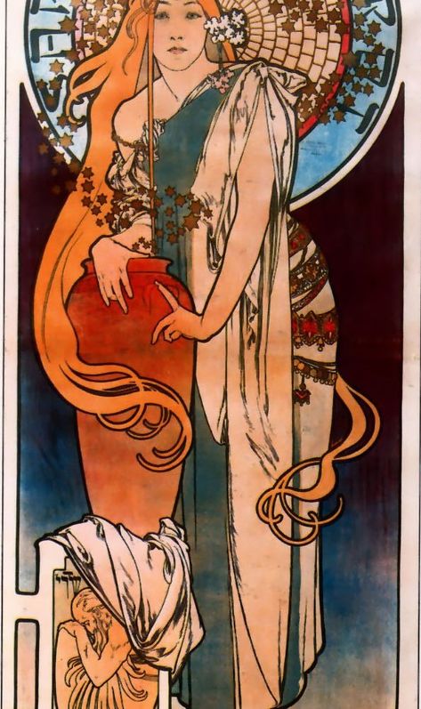 The Samaritan, Alfons Maria Mucha, Art Nouveau Mucha, Flax Clothing, Alphonse Mucha Art, Mucha Art, Cross Stitch Cross, Stitch Cross Stitch, European Paintings