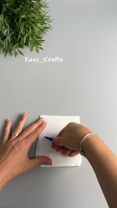 Easy_Crafts (@easy_crafts.official) on Threads Tissue Paper Crafts, Diy Crafts Love, Easy Paper Crafts Diy, Quick Crafts, Handmade Paper Crafts, Easy Diy Gifts, Fun Easy Crafts, Diy Crafts To Do, Easy Diy Art