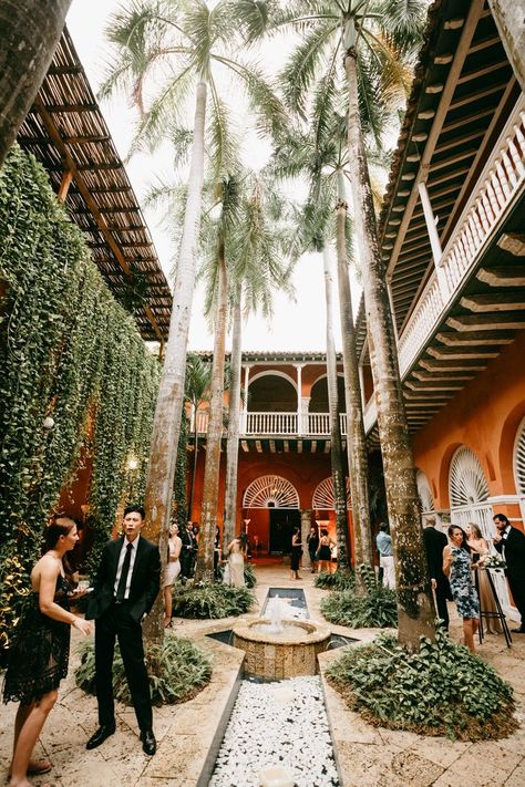 Outdoor daytime wedding in Cartagena, Colombia at Casa Pestagua. Weddings In Colombia, Santa Marta Colombia Wedding, Medellin Colombia Wedding, Colombia Destination Wedding, Wedding In Cartagena Colombia, Wedding In Colombia, Cartagena Colombia Wedding, Cartagena Wedding Venues, Colombia Wedding Venues