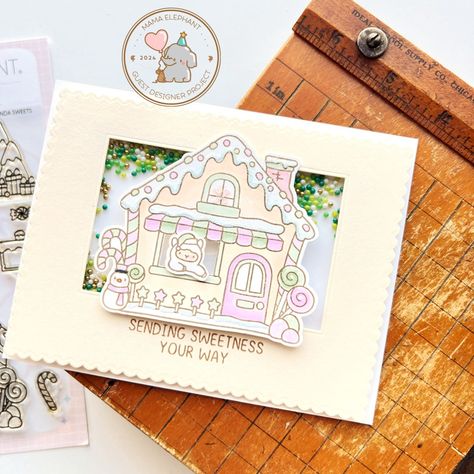 Sending Sweetness | Mama Elephant Stamp Highlight – Tsuruta Designs Fall Lawn, Mama Elephant Stamps, Mama Elephant, Shaker Cards, Card Challenges, Lawn Fawn, Coffee Love, Super Sweet, Color Palettes