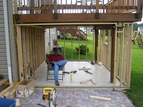 storage under deck ideas | ... building my shed was to build the roof within the joists of the deck Storage Under Deck, Under Deck Ideas, Under Deck Roofing, Under Deck Storage, Deck Building Plans, Under Deck, Low Deck, Diy Storage Shed, Deck Storage