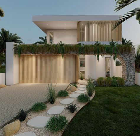 SDC building design on Instagram: "Boollwarroo facade" Coastal House Exterior, Coastal Facade, Coastal Home Exterior, Coastal Exterior, Modern Coastal Home, Contemporary House Exterior, Beach House Exterior, Pool Landscape Design, Modern House Facades