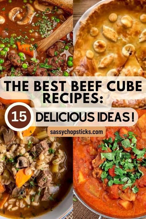 If you're cooking for a special occasion or craving a comforting meal, these delicious beef cube recipes are sure to become family favorites. Easy Dinner Recipes With Beef Cubes, Fine Beef Cubes Recipe, Beef Cubes Recipe Dinners Crock Pot, Fine Cubed Beef Recipes, Beef Cube Recipes Easy, Beef Fine Cube Recipes, Cube Beef Recipes, Recipes With Beef Cubes, Beef Cube Recipes