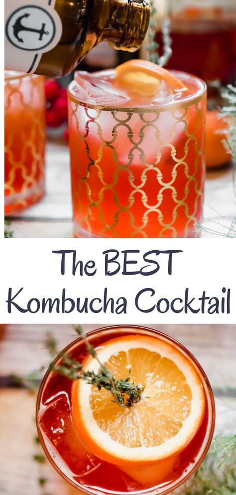 Cocktails Healthy, Best Kombucha, Healthy Cocktail Recipes, Kombucha Cocktail, Kombucha Recipe, Recipe For Teens, Healthy Cocktails, Single Recipes, Healthy Thanksgiving