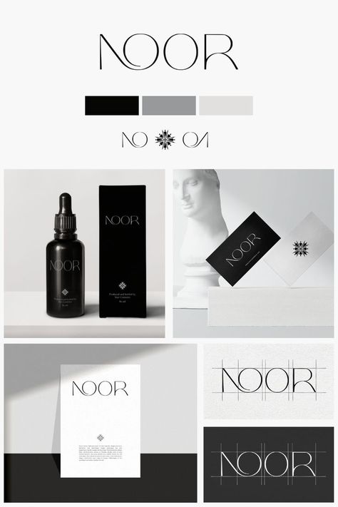 Make Up Brands Logos, Black Palette Aesthetic, Perfum Logo Idea, Perfume Identity Design, Visual Concept Design, Make Up Brand Name Ideas, Minimal Branding Design Visual Identity, Graphic Studio Logo, Cosmetic Brand Identity