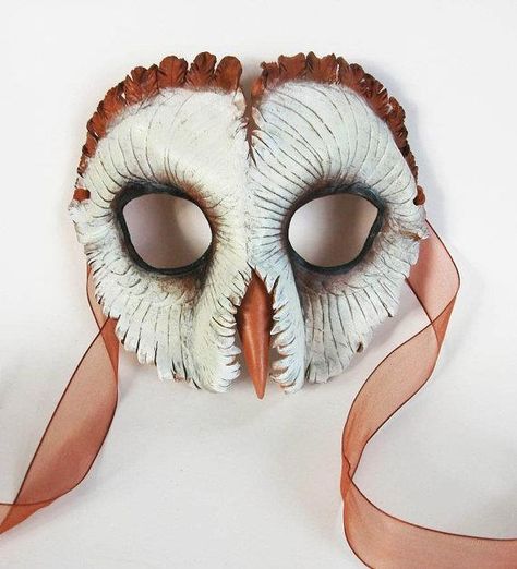 Masquerade! Owl Totem, Owl Mask, Owl Costume, Bird Masks, Celtic Goddess, Mask Masquerade, Leather Mask, Cool Masks, Animal Masks