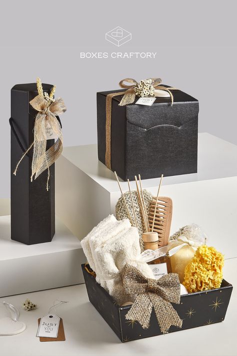 Black starry night gift boxes in multiple sizes for parties, birthdays, and corporate gifts. Empty Gift Baskets, Holiday Baskets, Wine Bags, Wine Gift Bag, Holiday Gift Box, Personal Celebration, Wine Bag, Newborn Baby Gifts, Holiday Gathering