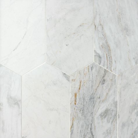 Inspiration Catalogs - Floor & Decor Spring Catalog 2022 - Maravilla | Bianco Orion Oblong Marble Tile, 12 x 24, White, 0.375 Thick - Floor & Decor Tile Installation, Bianco Orion, Marble Mosaic, Neutral Tile, Marble Colors, Parts Of Stairs, White Marble Tiles, Marble Tile, Marble Tiles