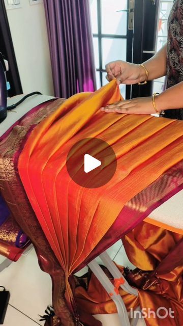 Priyanka Ravi on Instagram: "Pre pleating on client saree
.
.
.
#saree #prepleating #tipsandtricks #sareelovers
#sareedrapingtutorial" Saree Prepleating, Pleated Saree, Drape Saree, Indian Fashion, Saree, Instagram, Clothes