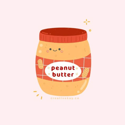 krystal ✿ on Instagram: “🥜 happy Sunday!! I’m slowly getting back into the rhythm of drawing daily again and focusing on my shop (everything is 20% OFF right now!!)…” Peanut Butter Illustration, Food Cartoon Drawing, Peanut Butter Drawing, Butter Drawing, Butter Illustration, Ice Bear We Bare Bears, Dragon Shop, Kawaii App, Painted Shoes Diy