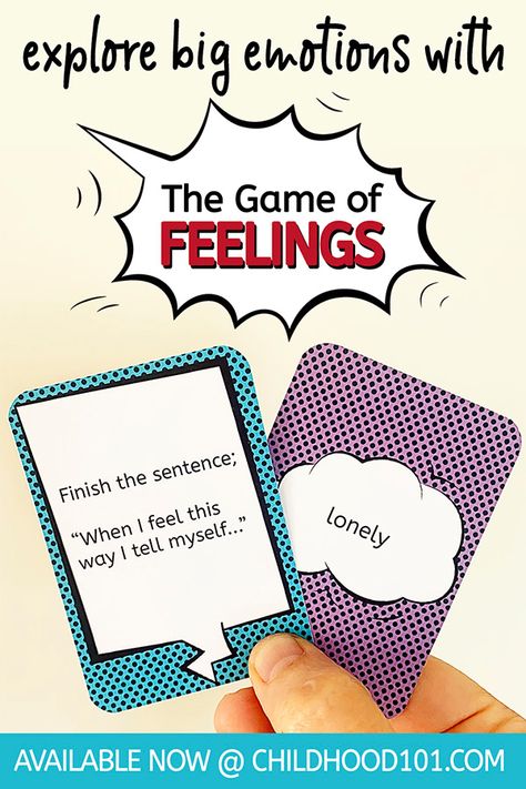 A fun social emotional game, The Game of Feelings, gets children ages 8-12 years exploring 40 different emotions. Play at school, home or in counseling sessions.  #socialemotionallearning #socialemotionalgame #exploringemotions #elementary #primaryteaching #bigemotions Emotional Literacy Activities, Social Emotional Learning Games, Social Work Interventions, Teach Feelings, Emotions Game, Feelings Games, Feelings Activities, Emotions Cards, Social Skills For Kids