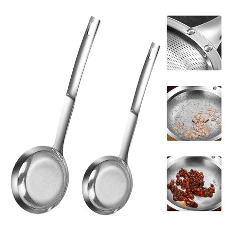 PRICES MAY VARY. 【Efficient Oil and Foam Separation】: VANEME Fine Mesh Strainer Spoon excels in separating oil, grease, and foam from soups and stews, ensuring cleaner cooking. Ideal for fine filtering with micro holes, it effortlessly catches small particles, making it essential for every kitchen. 【Durable and Safe】: Crafted from high-quality 304 stainless steel, this fine mesh strainer is sturdy and reliable. Its thickened frame prevents bending and deformation, promising long-lasting durabili Kitchen Strainer, Food Strainer, Fine Mesh Strainer, Clean Cooking, Mesh Strainer, Stainless Steel Mesh, Steel Mesh, Spoon Set, Hot Pot