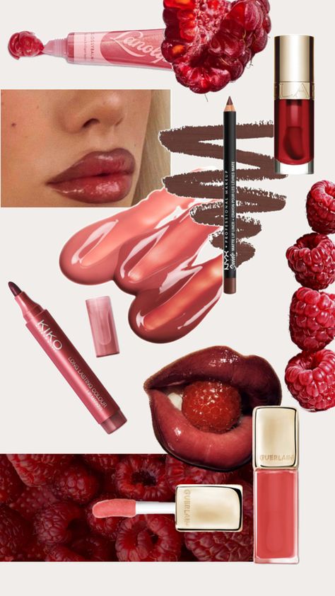 Raspberry lips Raspberry Lips, Makeup Lips, Makeup Aesthetic, Aesthetic Makeup, Hair And Nails, Raspberry, Makeup Looks, Lips, My Style