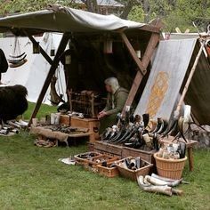 Viking Market, Viking Tent, Viking Camp, Larp Props, Viking Village, Camping Site, Medieval Party, Medieval Market, Viking Reenactment