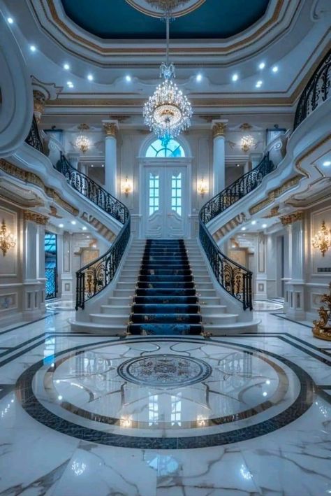 Luxury Staircase Modern Stairways, Marble Mansion, Official Building, Adjusting Glasses, Living Room Styling, Castle House Design, Luxury Staircase, Luxury Mansions Interior, Room Styling