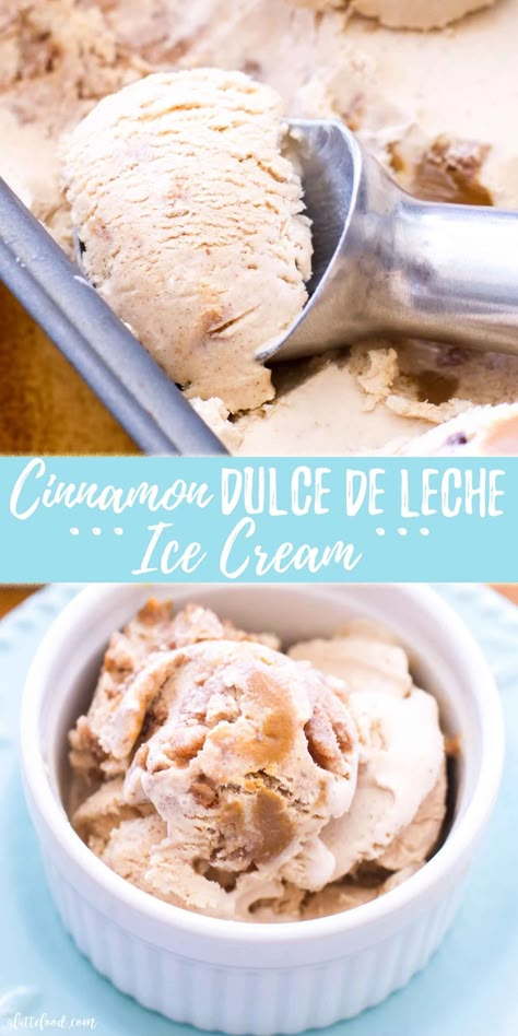 Kitchen Aid Ice Cream, Churro Ice Cream, Ice Cream Recipes Machine, Easy Homemade Ice Cream, Cuisinart Ice Cream, Cinnamon Ice Cream, Cinnamon Crunch, Ice Cream Maker Recipes, Caramel Ice Cream