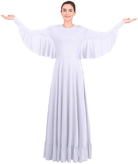 Praise Dress, Worship Dress, Praise Dance Dresses, Standard Dance, Skirt Costume, Worship Praise, Praise Dance, Dance Wear Ballet, Ruffled Tunic