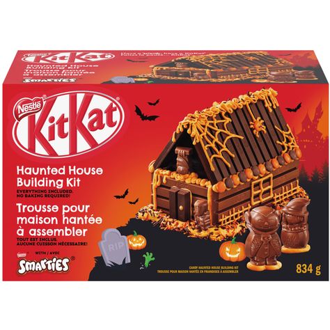 Kit Kat Haunted House feature Brand Food, Candy Kit, Chocolate House, House Kits, Mason Thames, Gingerbread House Kits, Easter Bunny Gifts, Halloween Kit, Chelsea Doll