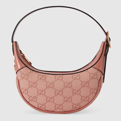 Ophidia GG mini bag in pink canvas | GUCCI® US Ophidia Gg Mini Bag, Gucci Ophidia Bag, Gucci Mini Bag, Handbags Gucci, Gucci Mini, Bags Gucci, Rose Gold Hardware, Handbag Wallet, Pink Mini