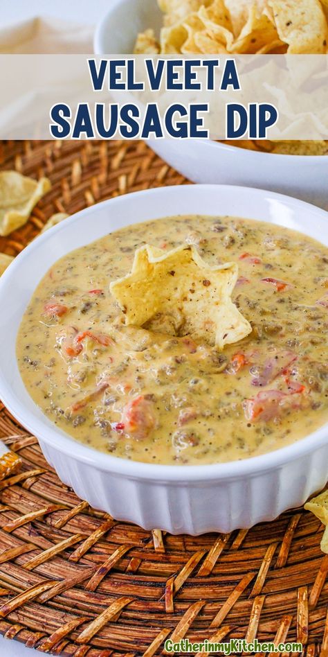 Keep things super simple and undeniably tasty with a Velveeta Sausage Dip. Brown some ground sausage, toss in cubes of Velveeta cheese and a can of diced tomatoes into your crockpot, and let it meld into an irresistible, creamy dip. It’s the perfect cheesy solution for game night munching or as a savory spread at parties. Queso Dip Crockpot Velveeta, Rotel Velveeta Dip, Crockpot Rotel Dip, Queso Dip With Velveeta, Sausage Queso Dip Crock Pot, Velveeta Dip With Sausage, Sausage And Velveeta Dip Crock Pot, Queso Dip Crockpot Velveeta Sausage, Sausage Velveeta Cheese Dip