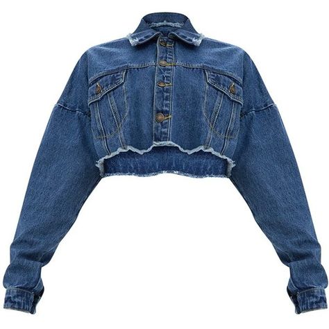 Jean Jacket And Jeans, Blue Cropped Jacket, Denim Jacket And Jeans, Cropped Jean Jacket, Dark Denim Jacket, Jean Jacket Outfits, Denim Outfits, Crop Jean Jacket, Black Ripped Jeans