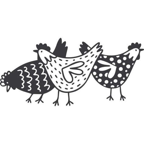 Chickens Rooster Drawing Simple, Funny Chicken Drawing, Simple Flower Outline, Chicken Outline, Brand Logo Inspiration, Egg Logo, Cute Shirt Ideas, Three French Hens, Animal Stencils