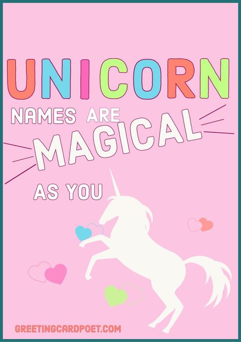 Coming up with some great unicorn names can be challenging — no doubt. We’re here to help with a list of names, and some background on the unicorn to get you in the right state of mind for selecting a moniker. #unicorns #magic #names Gnome Names, Good Names, Magic Names, List Of Names, Unicorn Names, Magical Nature, Magical Unicorn, The Unicorn, A Unicorn