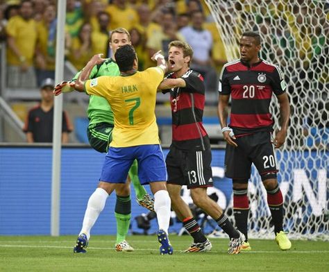 Brazil vs Germany  Semi final ... World Cup 2014 1-7 Brazil Vs Germany, World Cup 2014, Semi Final, World Cup, Brazil, Portugal, Germany, Football, Running