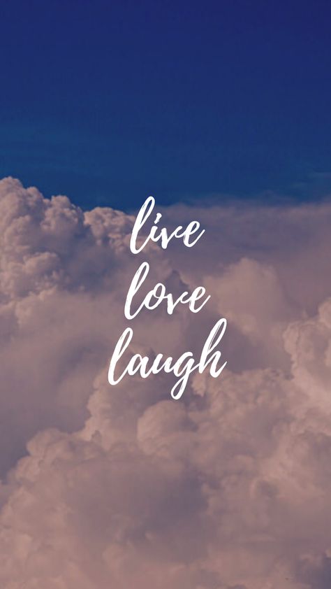 Live Love Laugh Wallpaper Aesthetic, Live Love Laugh Wallpaper, Live Laugh Love Wallpapers, Laugh Wallpaper, Aesthetic Sky Wallpaper, Wallpaper Digital Art, Live Love Laugh, Aesthetic Sky, Sky Wallpaper