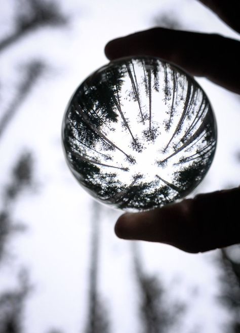 Motion Capture Photography, Glass Sphere Photography, Glass Orb Photography, Glass Ball Photography, Lensball Photography Ideas, Layering Photography, Orb Photography, Sphere Photography, Crystal Ball Photography