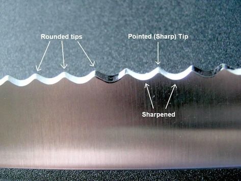 How to Sharpen Serrated Knives Serrated Knife, Wet Shaving, Bread Knife, Knife Sharpening, Knife Making, Men's Grooming, Blacksmithing, Be Kind, Metal Working