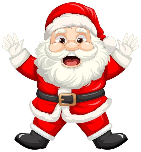 Free vector cheerful santa claus cartoon... | Free Vector #Freepik #freevector #cartoon-drawing #cartoon-svg #clip-art #santa Santa Animation, History Of Santa Claus, Creative Holiday Cards, Original Santa Claus, Santa Claus Drawing, Santa Claus Cartoon, Cartoon Template, Santa Claus Clipart, Cartoon Santa Claus