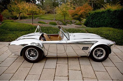 Kirkham Roadster Chrome Car, Chrome Cars, Ac Cobra, Shelby Cobra, Us Cars, Beautiful Cars, Hot Cars, Fast Cars, Exotic Cars