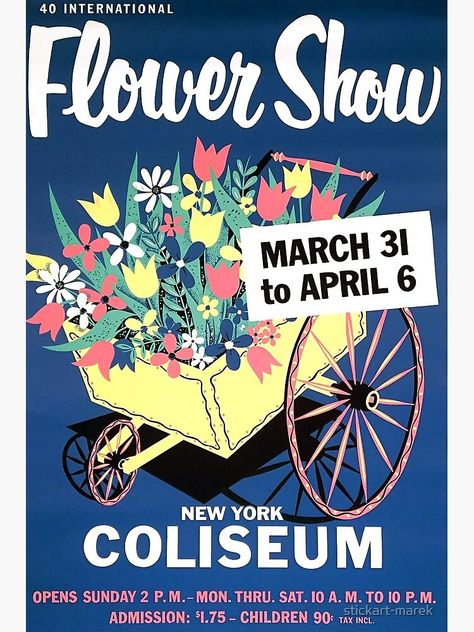 Flower Festival Poster, Flower Show Poster, Flower Market Poster, Flower Festival, Festival Poster, Garden Show, Vintage Travel Poster, Buy Flowers, Festival Posters