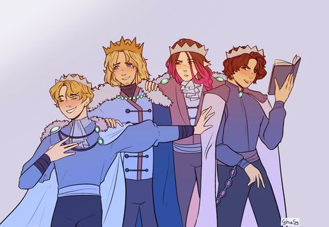 Sbi Royal Au Fanart, Sbi Family, Sleepy Bois, Mcyt Fanart, Mc Wallpaper, The Royals, Dream Artwork, Minecraft Art, Minecraft Fan Art