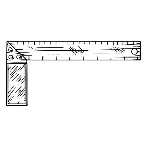 L square ruler hand drawn #AD , #ruler, #hand, #drawn, #square T Square Ruler Drawing, L Square Ruler, Drawing Tools Sketching, T Square Ruler, Ruler Drawing, Cricut Quotes, Square Drawing, Square Tool, Carpenters Square