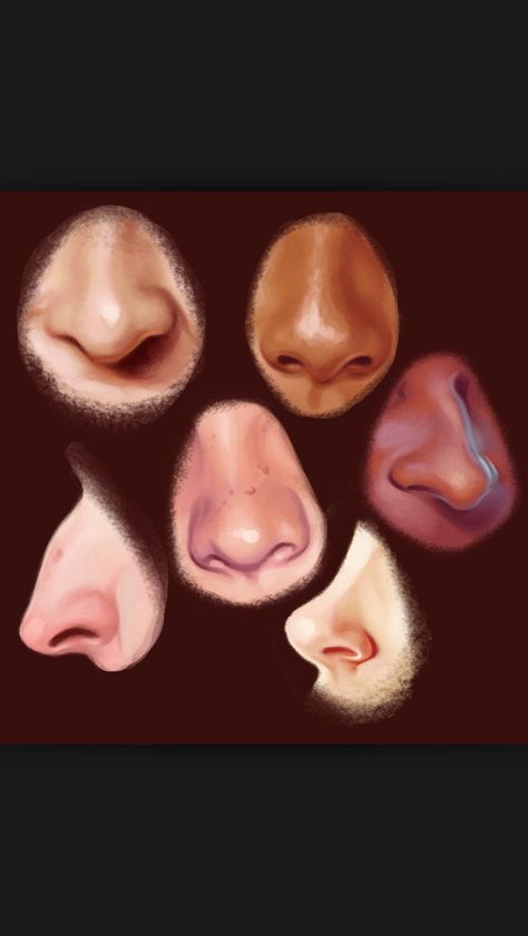 Noses Pointy Nose, Bump Painting, Different Nose Shapes, Art Painting Tools, Nose Drawing, Nose Shapes, Face Sketch, Stage Makeup, Art Reference Photos