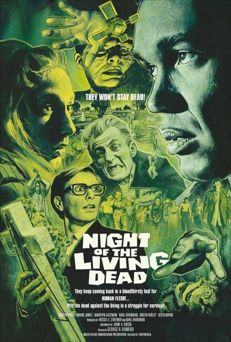 Night of the Living Dead (1968) Home Movie Projector, George Romero, Night Of The Living Dead, The Living Dead, Movies Posters, Zombie Movies, Zombie Costume, Pop Culture Art, Horror Movie Posters