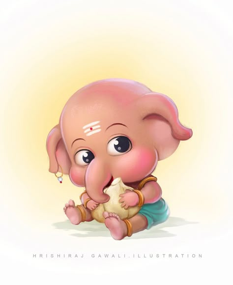 Ganesha Cute Wallpaper, Ganpati Cartoon, Baby Ganesha Cute Images, Cute Ganesha Wallpapers, Ganapati Wallpapers, Ganesh Cute, Cute Ganesha Drawing, Ganesha Quotes, Ganapathi Images