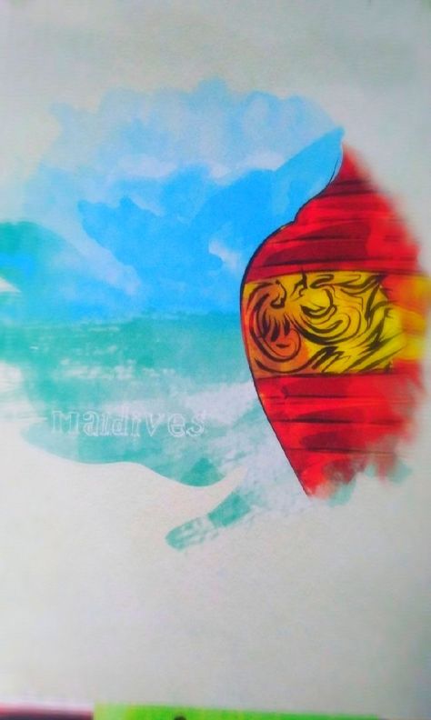 Maldives Painting, Front Page Design, Tropical Painting, Page Design, Painting Art, Maldives, Art History, Colorful Art, Paintings