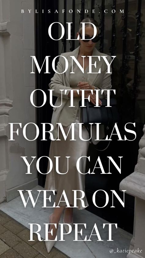 The old money style continues to win over our hearts every season. Known for its sophisticated approach, old money outfits are classic, practical, and work for most occasions and seasons. In this article, we’ll explore the five old money outfit formulas you can wear all year long + key tips on styling classic staples. In this article, we’ll explore the five old money outfit formulas you can wear all year long + key tips on styling classic staples. Old money outfits, old money casual outfit, old money outfit formula.