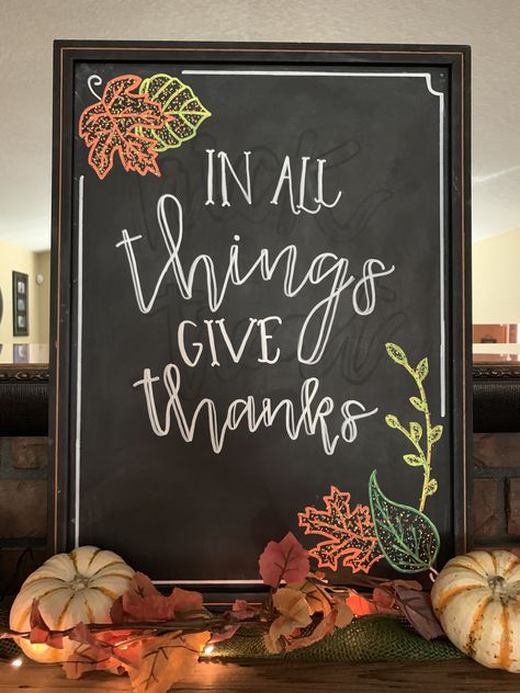 Happy Thanksgiving Sign Chalkboard Art, Simple Thanksgiving Chalkboard Art, Thanks Giving Chalkboard, Fall Chalkboard Art Christian, Chalk Art Thanksgiving, Chalkboard Art Thanksgiving, Chalkboard Thanksgiving Ideas, Seasonal Chalkboard Art, Thanksgiving Blackboard Ideas