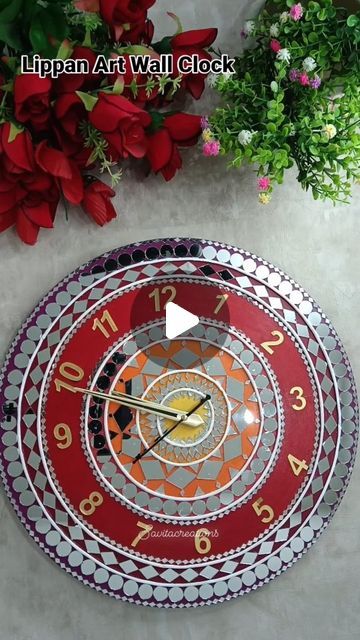 Lippan Art Wall, Lippan Art, Mosaic Mirror, Clock Art, Craft Art, Wall Artwork, Art Videos, Art Artist, Art Wall